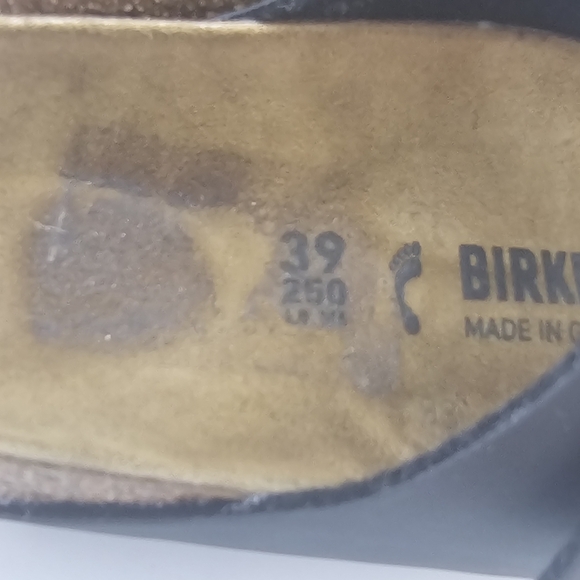 Birkenstock Arizona Black Cork Footbed Sandals Size 39 (US 8–8.5 Women) - Picture 6 of 9